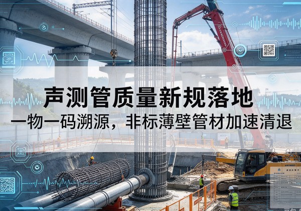 白塔声测管质量新规落地，一物一码溯源，非标薄壁管材加速清退